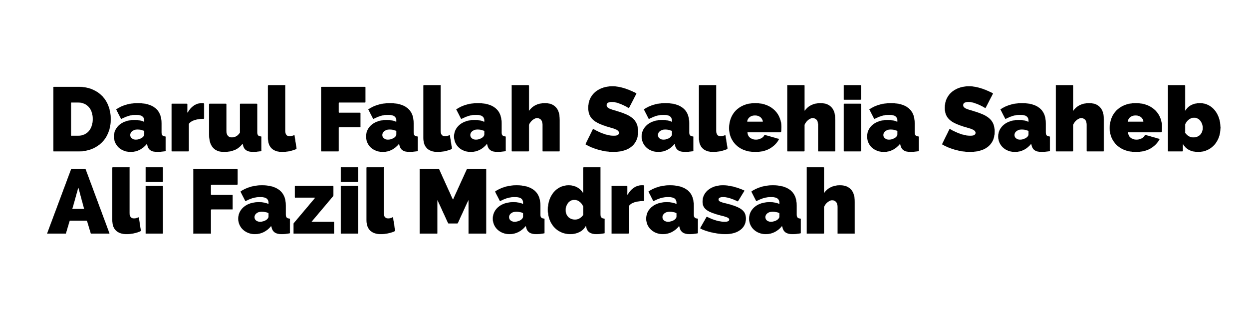 Darul Falah Salehia Saheb Ali Fazil Madrasah